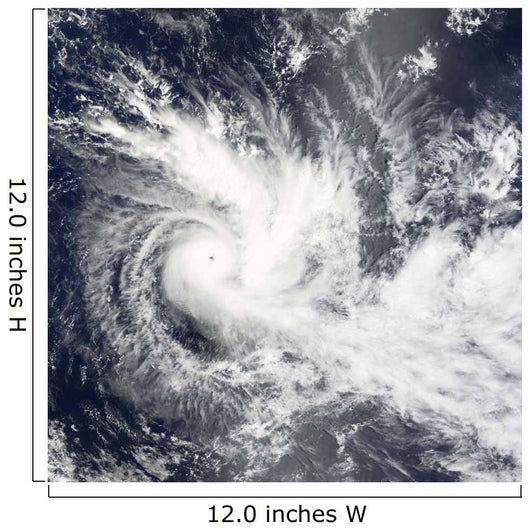 Tropical Cyclone Daman over Wall Decal