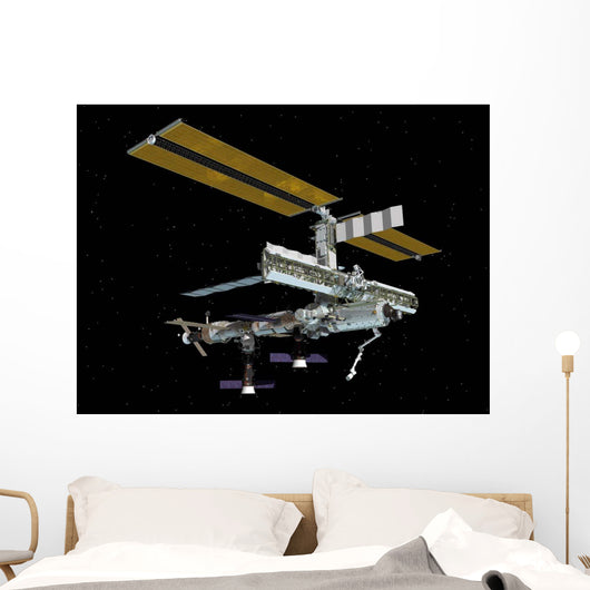 Computer Generated International Space Wall Decal Design 4