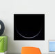 Sun-illuminated Crescent Earth around Wall Decal