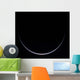 Sun-illuminated Crescent Earth around Wall Decal