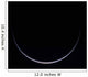 Sun-illuminated Crescent Earth around Wall Decal