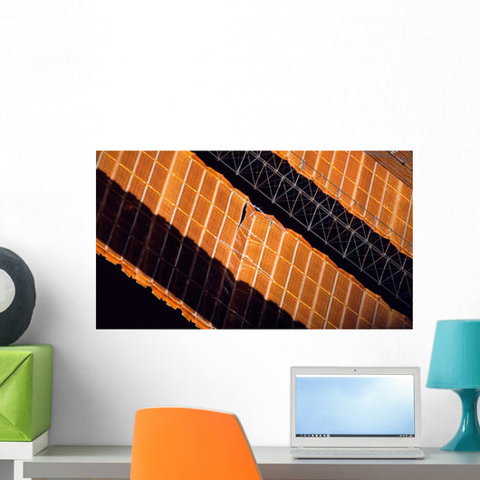 Close-up Repaired Solar Array Wall Decal
