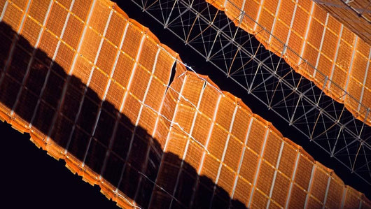 Close-up Repaired Solar Array Wall Decal