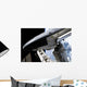 Space Shuttle Discovery Docked Wall Decal Design 1