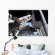 Space Shuttle Discovery Docked Wall Decal Design 2