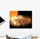 Accretion Disk around Binary Wall Decal
