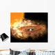 Accretion Disk around Binary Wall Decal