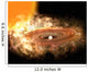 Accretion Disk around Binary Wall Decal