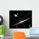 Two Types Spiral Galaxies Wall Decal