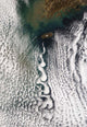 Cloud Vortices off Cheju Wall Decal Design 2