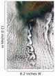 Cloud Vortices off Cheju Wall Decal Design 2