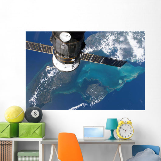Docked Progress 22 Spacecraft Wall Decal