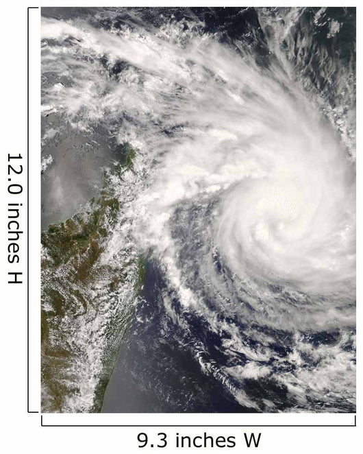 Tropical Cyclone Ivan Approaching Wall Decal