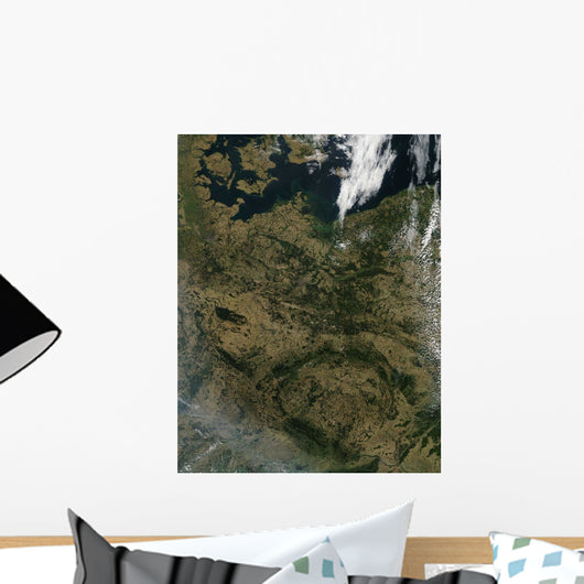 Satellite North Central Europe Wall Decal