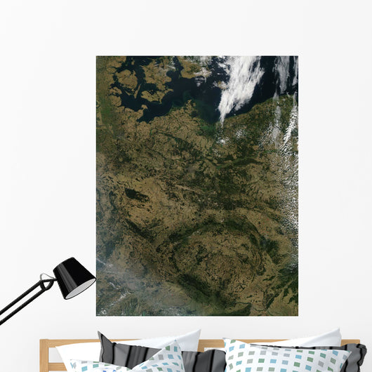 Satellite North Central Europe Wall Decal