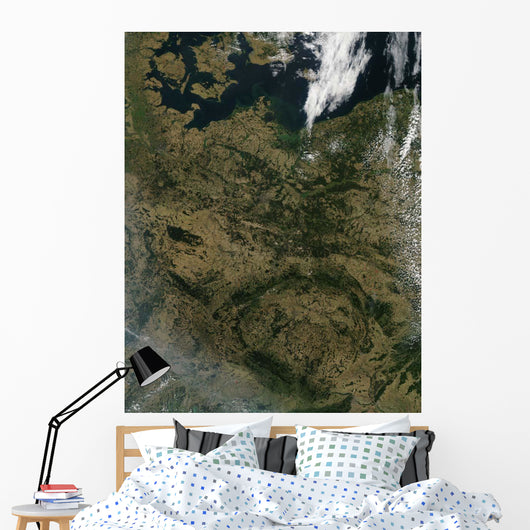Satellite North Central Europe Wall Decal