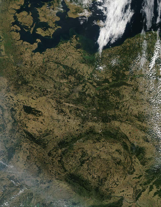 Satellite North Central Europe Wall Decal