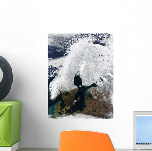 Satellite Scandinavia Wall Decal