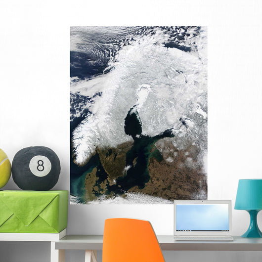 Satellite Scandinavia Wall Decal