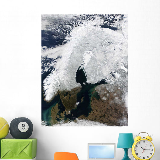 Satellite Scandinavia Wall Decal