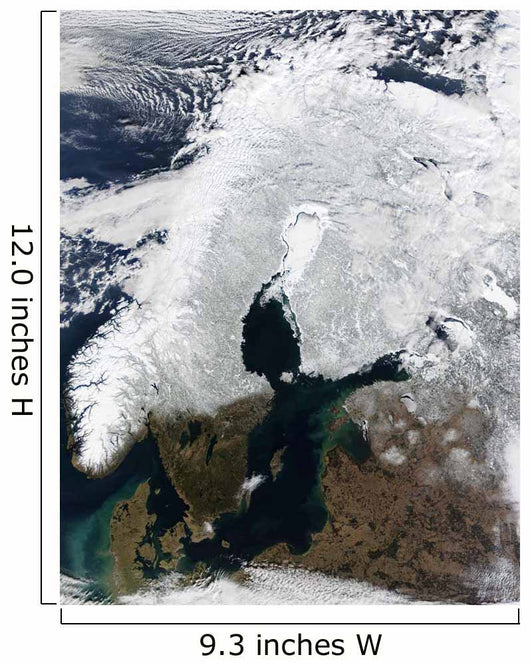Satellite Scandinavia Wall Decal