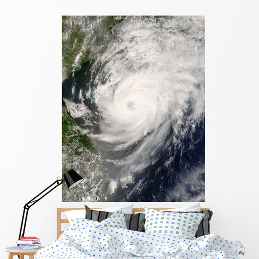 Typhoon Neoguri Approaching China Wall Decal Design 2