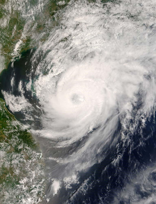 Typhoon Neoguri Approaching China Wall Decal Design 2