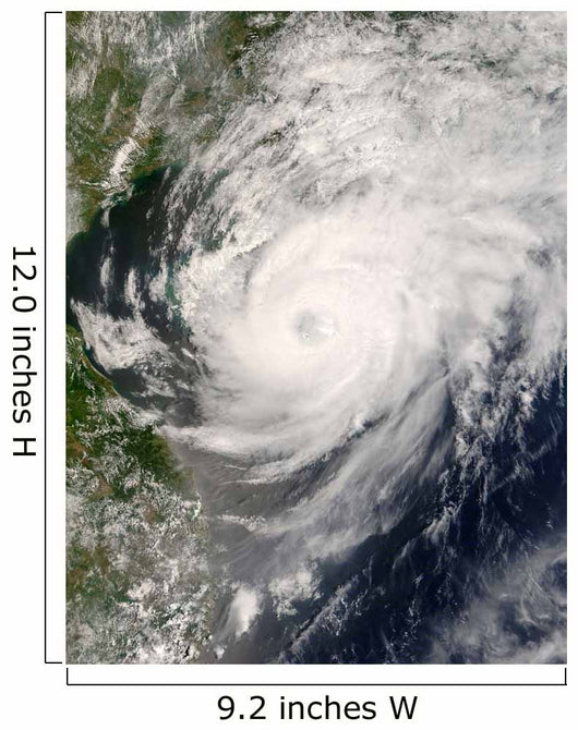 Typhoon Neoguri Approaching China Wall Decal Design 2