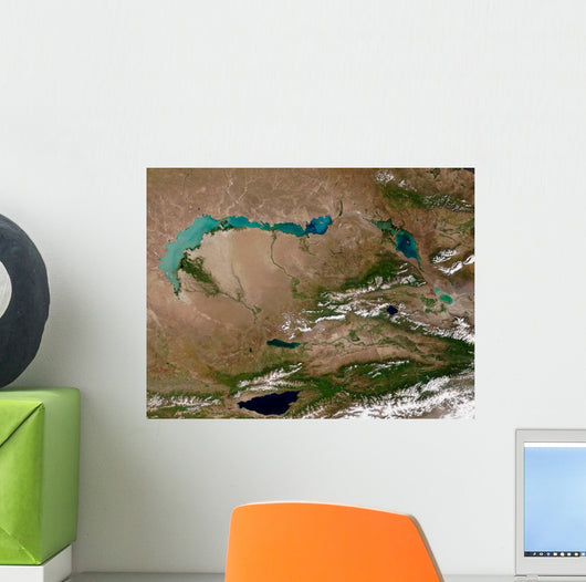 Satellite Lake Balkhash Eastern Wall Decal
