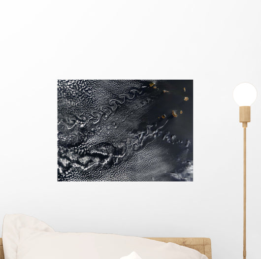 Cloud Vortices over Cape Wall Decal