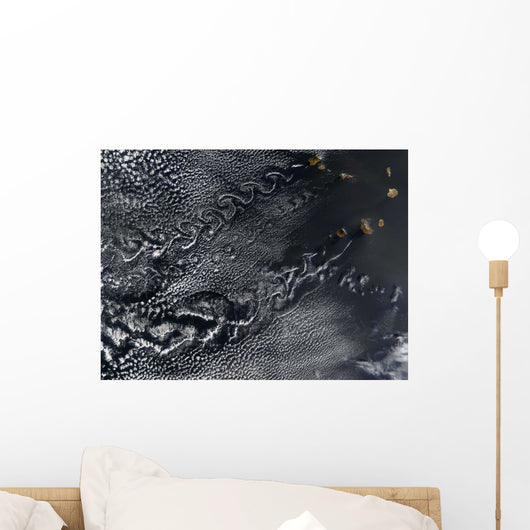 Cloud Vortices over Cape Wall Decal