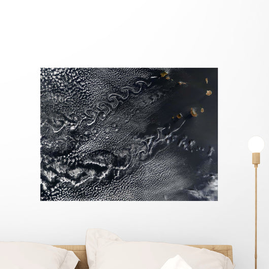 Cloud Vortices over Cape Wall Decal
