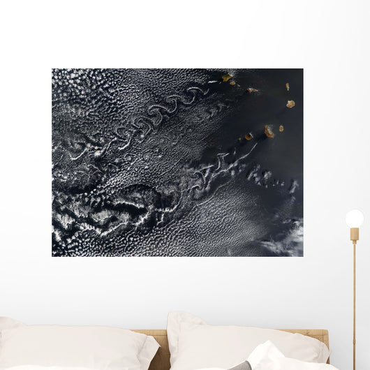 Cloud Vortices over Cape Wall Decal