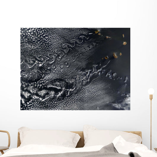 Cloud Vortices over Cape Wall Decal