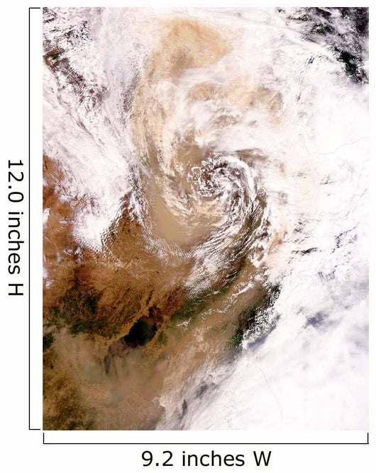 Dust Storm Northern China Wall Decal Design 2