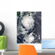 Two Typhoon Systems Approaching Wall Decal