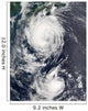 Two Typhoon Systems Approaching Wall Decal