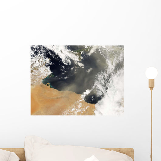 Dust Plumes Blowing off Wall Decal