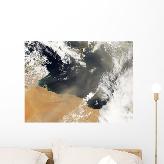 Dust Plumes Blowing off Wall Decal