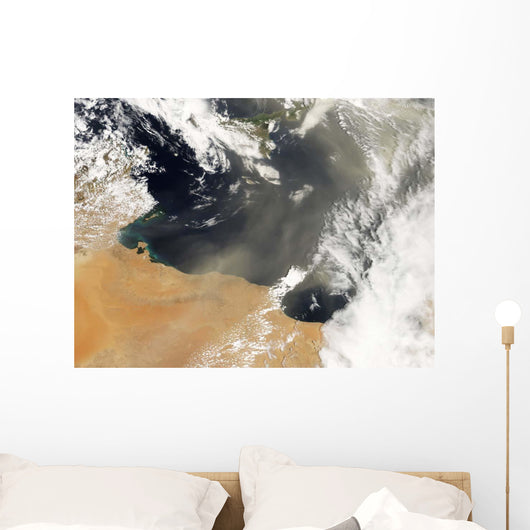 Dust Plumes Blowing off Wall Decal