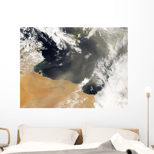 Dust Plumes Blowing off Wall Decal