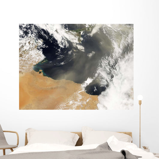 Dust Plumes Blowing off Wall Decal