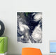 Three Different Typhoons Spinning Wall Decal