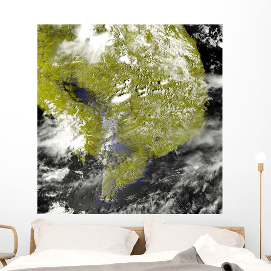 Mekong Delta and Tonle Wall Decal