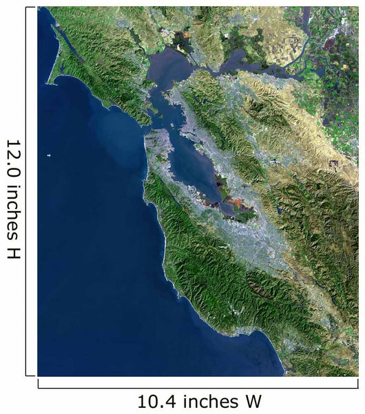 Satellite San Francisco California Wall Decal Design 2