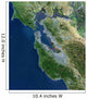 Satellite San Francisco California Wall Decal Design 2