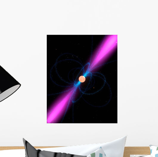 Illustration Pulsar Wall Decal Design 1