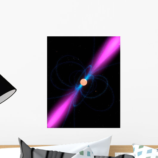 Illustration Pulsar Wall Decal Design 1