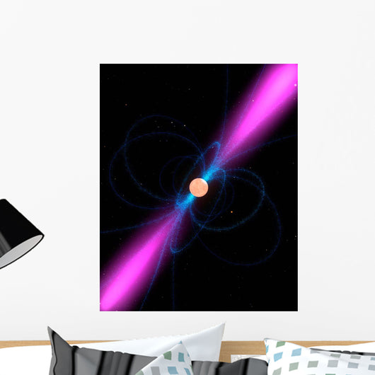Illustration Pulsar Wall Decal Design 1