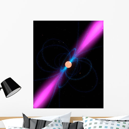 Illustration Pulsar Wall Decal Design 1
